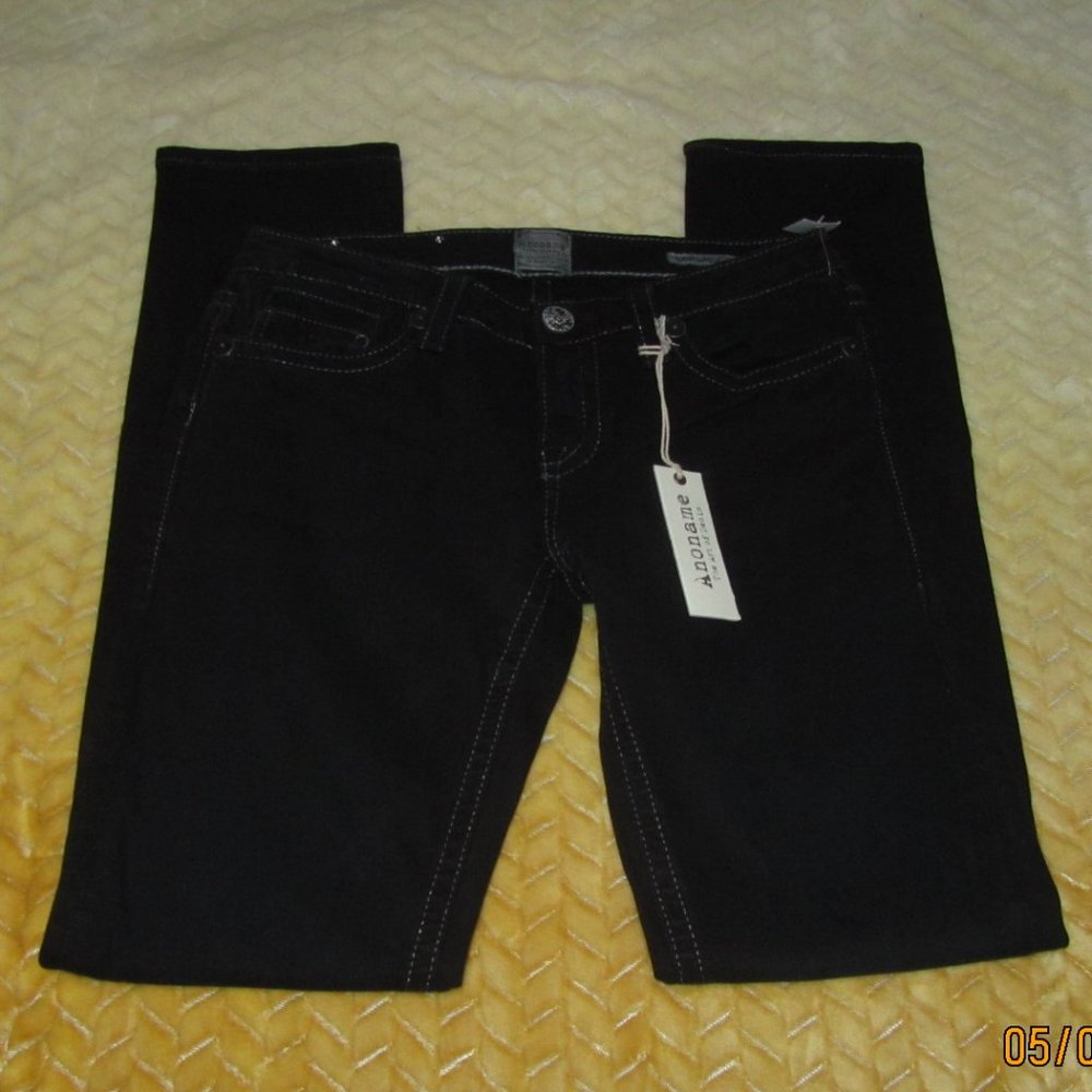 Women's /Junior's Anoname Black Jeans Size 26 NWT